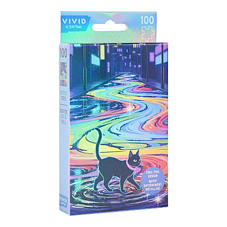 Vivid by Brea Reese 100 Piece Mini Puzzle Black Alley Cat 5 x 7 Total ...