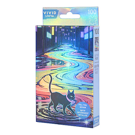 Vivid by Brea Reese 100 Piece Mini Puzzle Black Alley Cat 5 x 7 Total ...