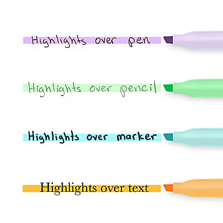 Sharpie S Note Highlighters Chisel Tip Assorted Colors Pack Of 12  Highlighters - Office Depot