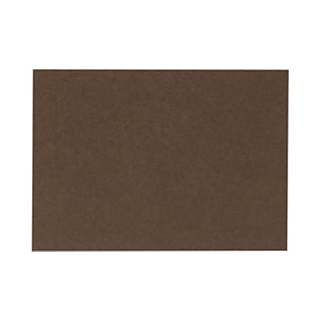 LUX Flat Cards, A6, 4 5/8" x 6 1/4", Chocolate Brown, Pack Of 250