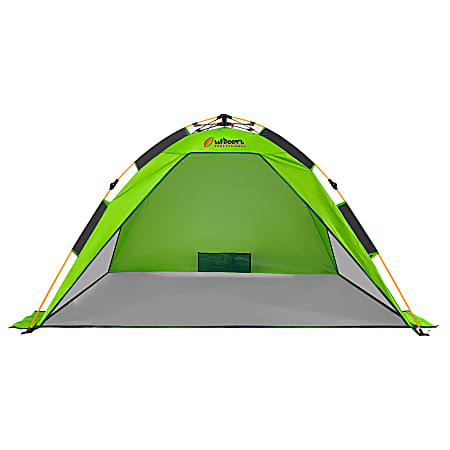 Outdoors Professional Beach Cool Pop-Up Sun Shelter, 43”H x 39”W x 75”D, Green