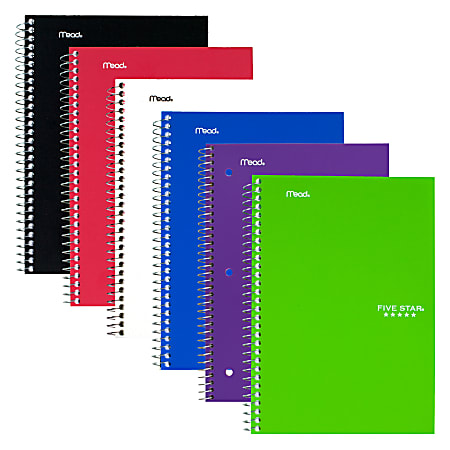 Five Star® Notebook, 6" x 9 1/2", 2 Subjects, College Ruled, 100 Sheets