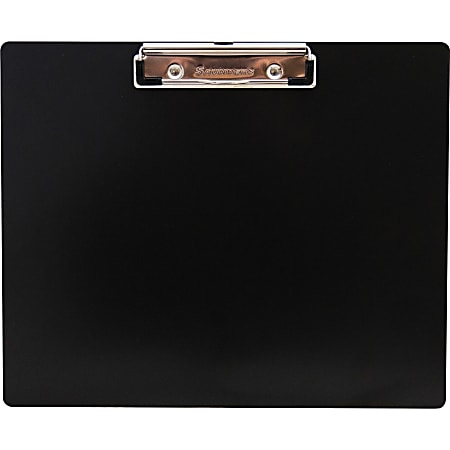 Saunders Landscape Aluminum Clipboard - 8 1/2" x 11" - Aluminum - Black - 1 Each