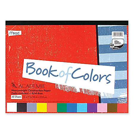Mead Academie Book Of Colors 9 x 12 Assorted Colors Pack Of 48