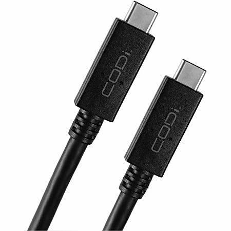 CODi 3ft Full Feature USB-C to USB-C Cable - power delivery (PD), data transfer, video output