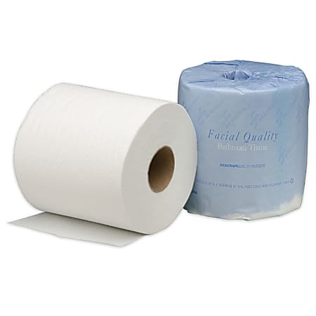 SKILCRAFT® Facial Quality Toilet Paper, 100% Recycled, 500 Sheets Per Roll, Pack Of 40 Rolls (AbilityOne 8540-01-554-7678)