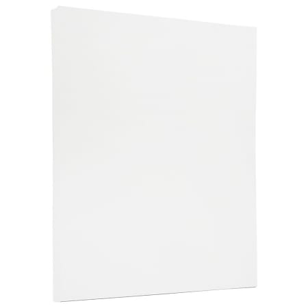JAM Paper Strathmore 24 Lb Paper, 8-1/2" x 11", Letter, Bright White Wove, Pack Of 100 Sheets