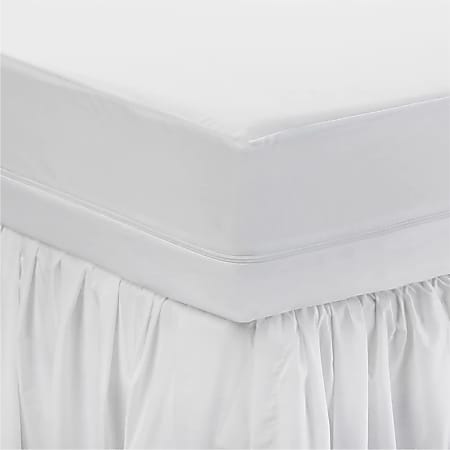 Dormify Waterproof Polyester Zip-Up Mattress Protector, Twin/Twin XL, White