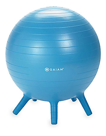Gaiam Kids' Stay-N-Play Inflatable Ball Chair, Blue