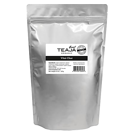 Teaja Organic Loose-Leaf Tea, Vital Chai, 8 Oz Bag