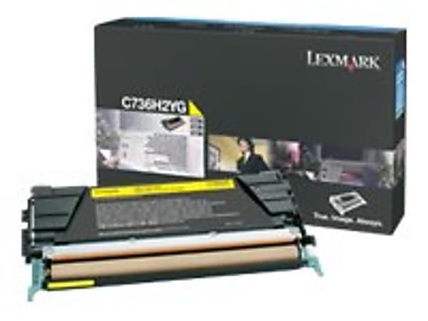 Lexmark - High Yield - yellow - original - toner cartridge LCCP - for Lexmark C736dn, C736dtn, C736N, X736de, X738de, X738dte