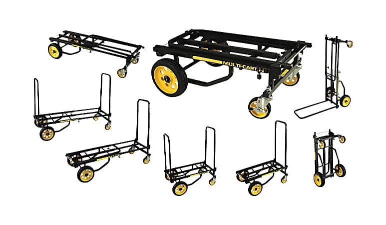 Advantus™ Multi-Cart® 8-in-1 Cart, 500 Lb Capacity, Black/Yellow