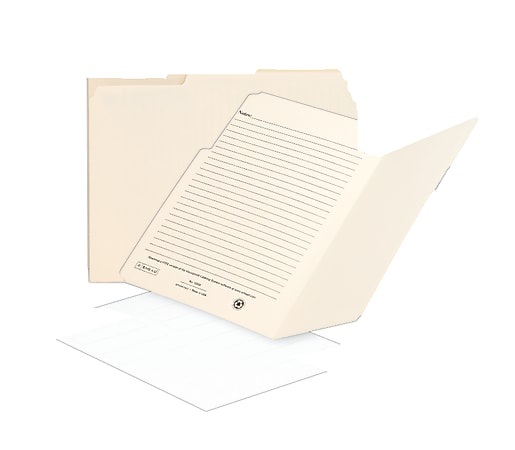 Smead® Manila File Folders With Grid, Letter Size, 1/3 Cut, Pack Of 100