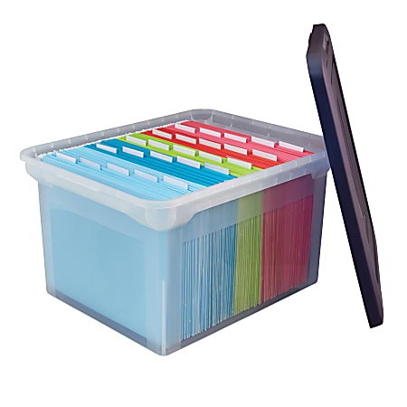 Akro Mils 18 Storage Tote Caddy Medium Size Blue - Office Depot