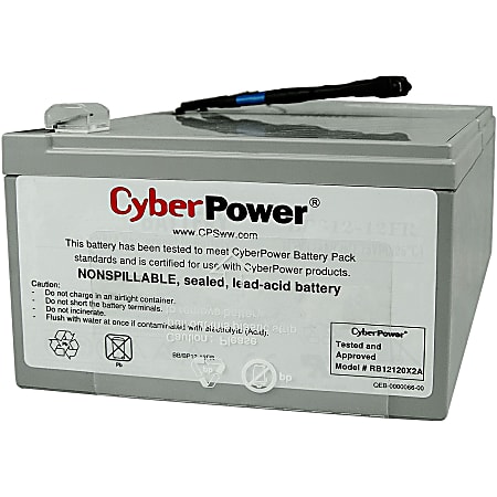 CyberPower RB12120X2A UPS Replacement Battery Cartridge for PR1000LCD
