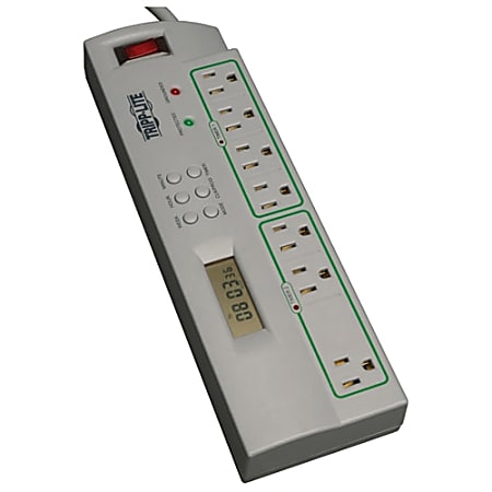 Tripp Lite Eco Surge Protector Green Timer Controlled 7 Outlet 4' Cord
