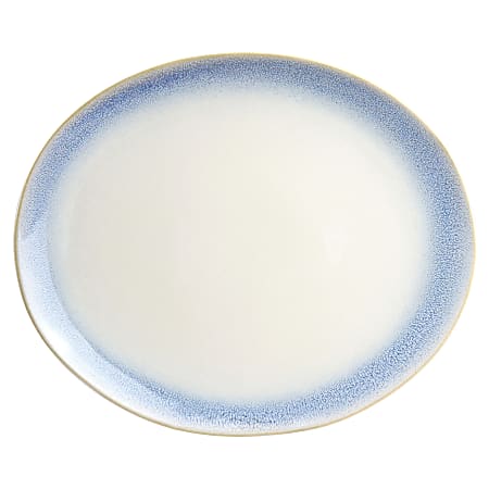 Martha Stewart Oval Stoneware Serving Platter, 13-5/8”, Blue