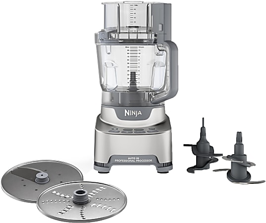 Ninja Professional XL 12 Cup 5 Speed Food Processor Platinum Silver Office Depot