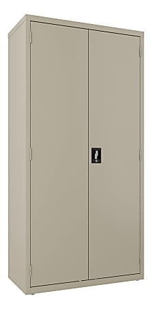 Lorell® Fortress Series Steel Wardrobe Cabinet, Putty