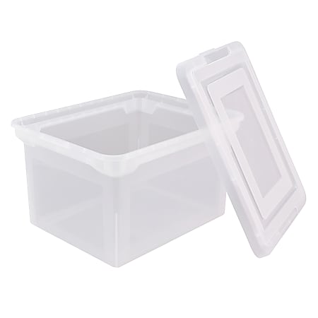 Office Depot Brand Small Storage Bin 5 H x 11 12 W x 7 78 D Assorted Colors  - Office Depot