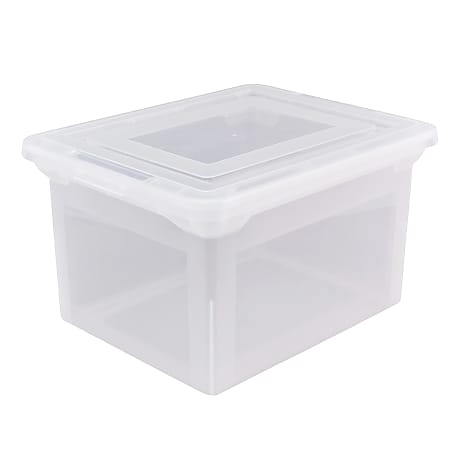 Office Depot Brand Stackable File Tote Box Letter Size 10 710 H x