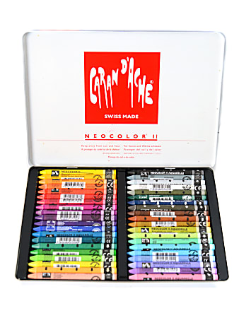 Caran d'Ache Neocolor II Aquarelle Water Soluble Wax Pastels