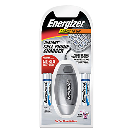 Energizer® Energi To Go® Instant Cell Phone Charger For Nokia® Phones