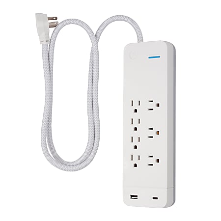 SURGE, 7 OUTLET, TYPE-C
