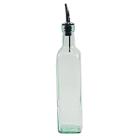 Tablecraft Prima Olive Oil Bottle, 16 Oz, Clear