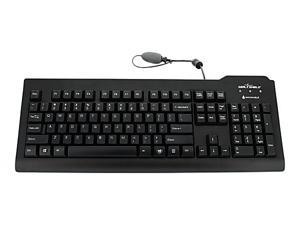 Seal Shield Silver Seal Medical Grade - Keyboard - washable - USB - AZERTY - French - black
