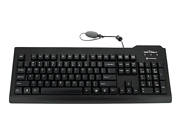 Seal Shield Silver Seal Medical Grade - Keyboard - washable - USB - AZERTY - French - black