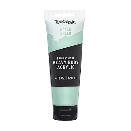 Brea Reese Professional Heavy-Body Acrylic Paint, 4 Oz, Ocean Green