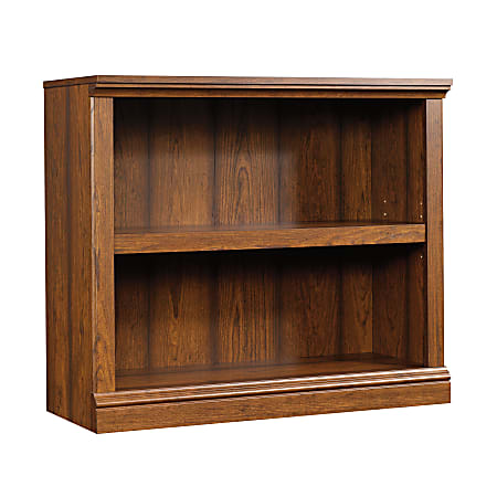2 shelf bookcase solid wood top