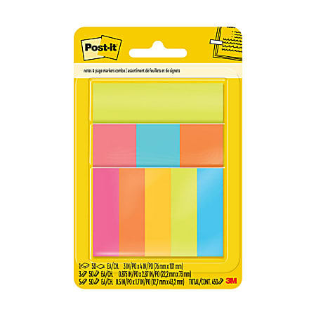 Post it Notes Extreme Notes 540 Total Notes Pack Of 12 Pads 3 x 3 Mixed  Colors 45 Notes Per Pad - Office Depot