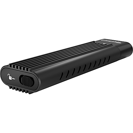 Plugable USB C to M.2 NVMe Tool-free Enclosure USB C and Thunderbolt 3 Compatible up to USB 3.1 Gen 2 Speeds (10Gbps). - Adapter Includes USB-C and USB 3.0 Cables, Driverless