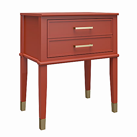 Ameriwood™ Home Westerleigh End Table, 28-1/8"H x 23-5/8"W x 15-1/2"D, Terracotta