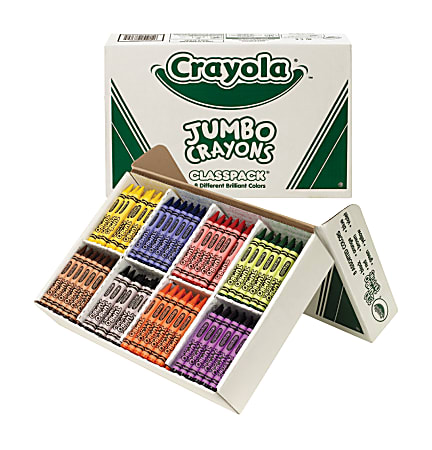 Crayola&reg; Jumbo Crayons Classpack, Assorted Colors, Box Of 200 Crayons