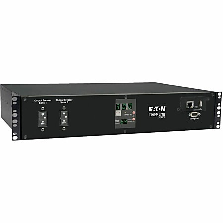 Eaton Tripp Lite Series PDU Switched ATS 208V 30A 16 C13; 2 C19; 1 L6-30R Horizontal 2U - Horizontal rackmount - PDUMH30HVATNET