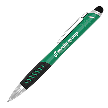 Custom Promotional Light-Up Stylus Twist Pen, Medium Point
