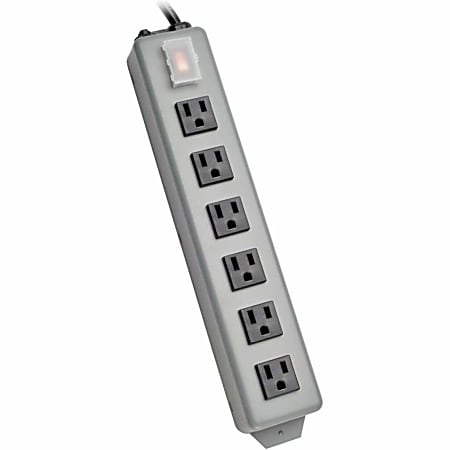 Eaton Tripp Lite Series Industrial Power Strip Metal, Lighted Power Switch, 6-Outlet, 6 ft. (1.8 m) Cord - 6SP