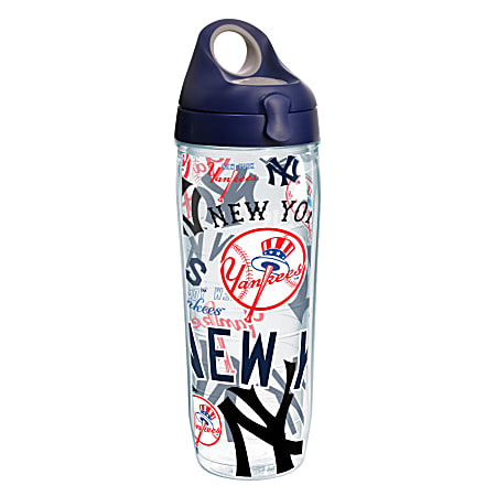 Tervis MLB All-Over Water Bottle With Lid, 24 Oz, New York Yankees