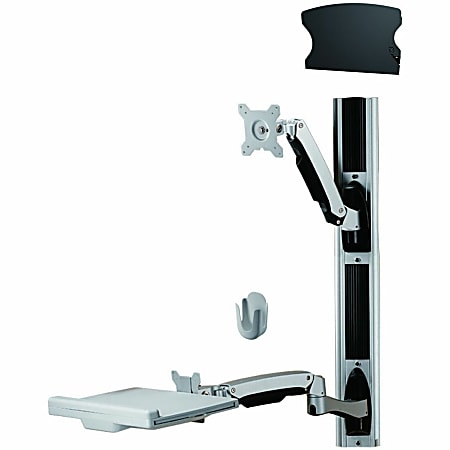 Amer Wall Mount for Keyboard, CPU, Mouse, Flat Panel Display, Curved Screen Display - TAA Compliant - AMR1AWSV1