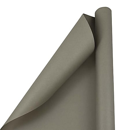 High-Quality Black Matte Wrapping Paper - 25 Sq Ft, JAM Paper