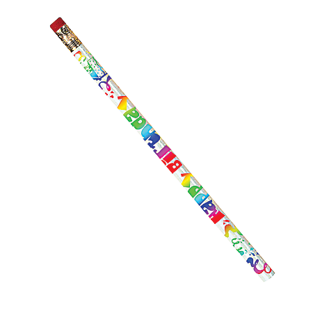 Musgrave Pencil Co. Motivational Pencils, 2.11 mm, #2 Lead, Happy Birthday Fiesta, Multicolor, Pack Of 144