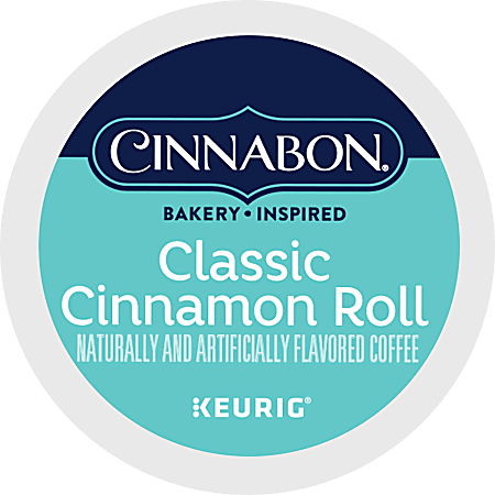 Cinnabon Classic Cinnamon Roll K-Cups – 96 Count, Keurig Compatible, Kosher