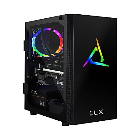 CLX SET TGMSETRTH0C19BM Liquid-Cooled Gaming Desktop PC, AMD