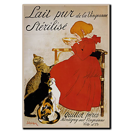 Trademark Global Lait Pur De La Vingeanne Sterilise Gallery-Wrapped Canvas Print By Anonymous, 24"H x 32"W