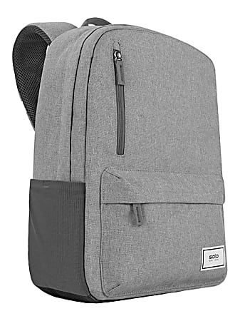 Solo Bags Recover Recycled Backpack Laptop Pocket 51percent Recycled Gray Office Depot