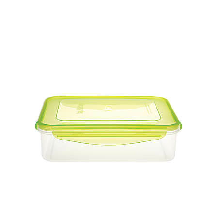 Kinetic Fresh Food Storage Container, 54 Oz, Clear/Green