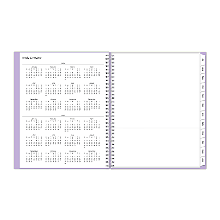 2024 2025 Blue Sky WeeklyMonthly Planning Calendar 8 12 x 11 July To